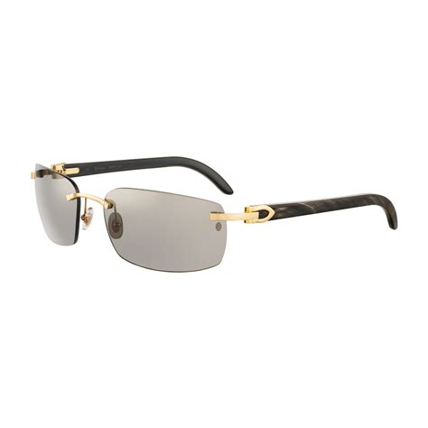 men's cartier buffs glasses|cartier rimless eyeglasses for men.